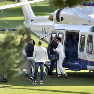#Sanremo2020: Georgina è atterrata al campo golf, Ronaldo è rimasto alla Continassa. Arriverà in serata? (FOTO)
