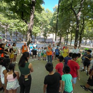 Giardini Alimonda con attivisti e manifestazioni