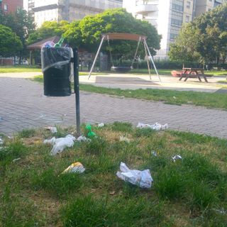 Più pulizia nell'area verde: ai giardini  Braille arrivano i cestini anticorvo