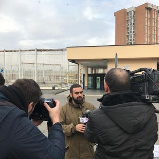 Grimaldi in vista al carcere di Torino