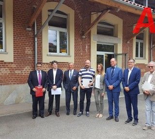 Il Rettore del Politecnico Saracco in visita al polo universitario Levi Motalcini di Asti