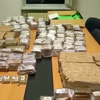 L'hashish sequestrata a Torino