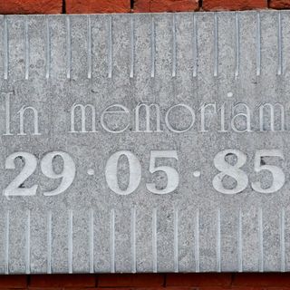 targa in memoria dell'Heysel
