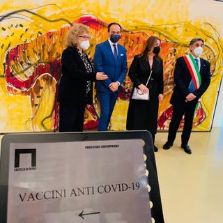 inaugurazione hub vaccinale di rivoli