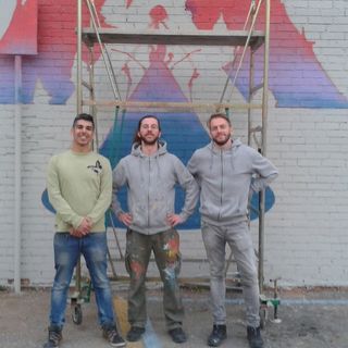 Marco ed Emanuele con Andrea Maiolo dell'Alternative Karming