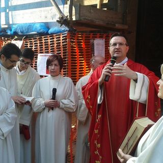 Benedetti i rami d'ulivo nella restaurata chiesa di San Giovanni  e Marta a Chivasso
