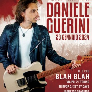 Il cantautore torinese Daniele Guerini in concerto al Blah Blah