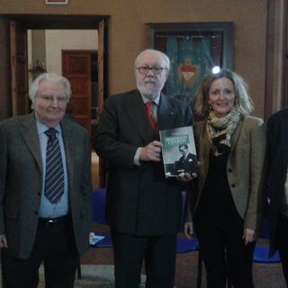 Da sinistra, Libero Ciuffreda, Pier Franco Quaglieni (Centro Pannunzio), Emilio Cornagliotti (Movimento Federalista Europeo) e Giuseppe Busso