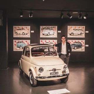 65 anni di Fiat 500 celebrati dall'artista Stefano Berardino