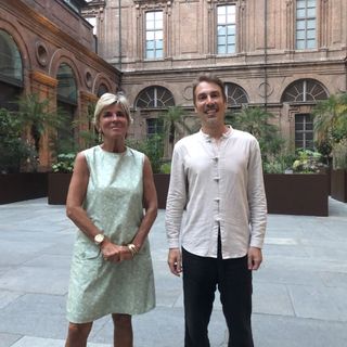 In foto la presidente Fondazione Museo Egizio, Evelina Christillin, e il direttore, Christian Greco