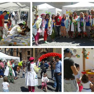 I &quot;clown di corsia&quot; in piazza a Chivasso