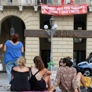 Un momento della protesta del 25 luglio
