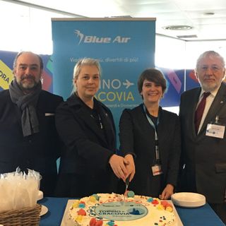 Caselle, inaugurato questa mattina il collegamento con Cracovia di Blue Air