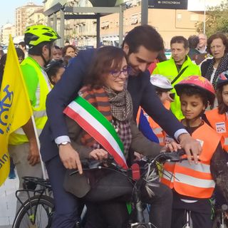 Inaugurata ufficialmente la ciclabile di Corso Vercelli (FOTO e VIDEO)