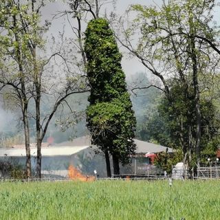 incendio campo nomadi di nichelino