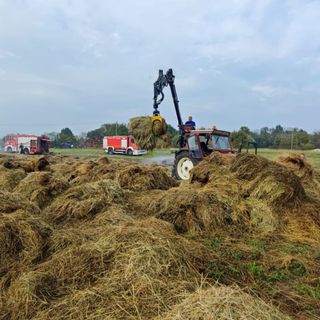 vigili del fuoco in azione