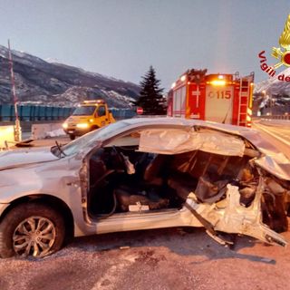 Susa, incidente all'alba sulla Torino-Bardonecchia