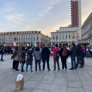 La manifestazione contro il regime iraniano a Torino