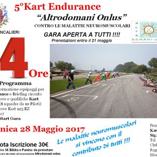 Moncalieri, domani gara di kart benefica