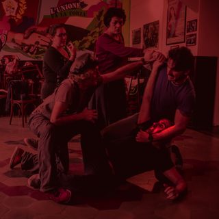 Il cast di &quot;La damnation de Carmen&quot; durante le prove