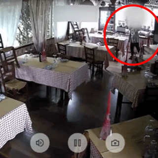 Il ladro in azione