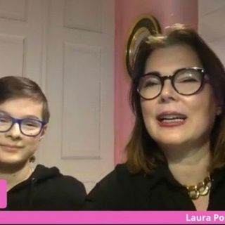 Laura Pompeo e il figlio Lorenzo