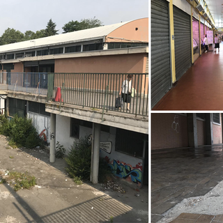 Il centro commerciale Le Verbene, dietro piazza Montale