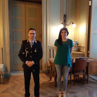 Chiara Appendino incontra Massimo Linarello,  primo comandante del Corpo di Polizia Metropolitana