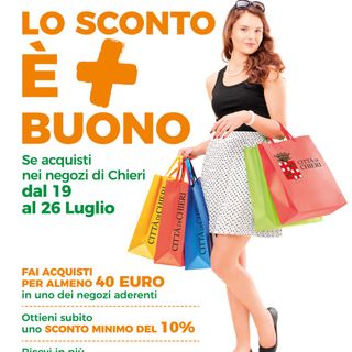 A Chieri parte l'iniziativa &quot;Lo sconto è + buono&quot; per rilanciare il commercio e i consumi
