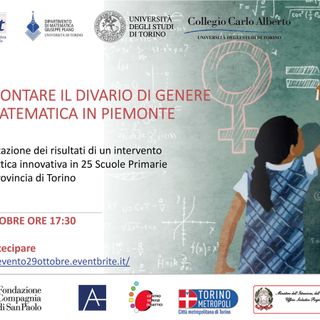 &quot;Affrontare il divario di genere in matematica in Piemonte&quot;