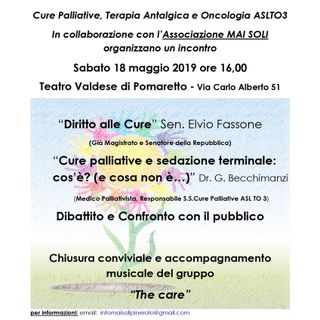 Asl To3, un dibattito e una campagna di sensibilizzazione per la giornata nazionale del Sollievo