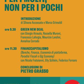 &quot;Un'economia per i molti, non per i pochi&quot;