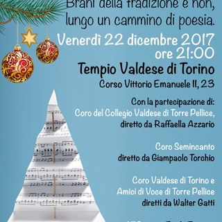 Venerdì 22 dicembre concerto di Natale al Tempio Valdese