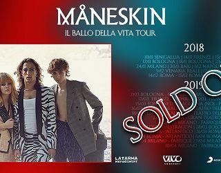 Venaria: i Maneskin registrano il Sold Out
