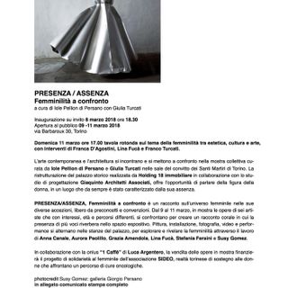 &quot;Presenza/assenza. Femminilità a confronto&quot;. L'arte e l'architettura si incontrano a Torino