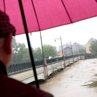 Lo Stura a Torino il 17 aprile, nel giorno di massima emergenza