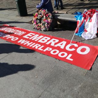 Anche Nichelino alla manifestazione dei lavoratori Embraco