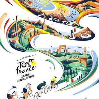 Il manifesto ufficiale del Tour de France 2024