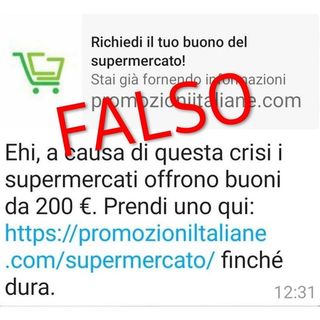 Coronavirus, supermercati offrono buoni di 200 euro: la Polizia Postale segnala la truffa