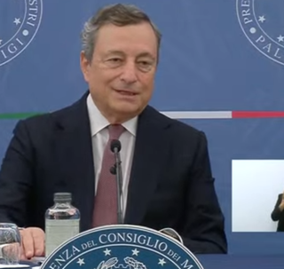 Il premier Mario Draghi