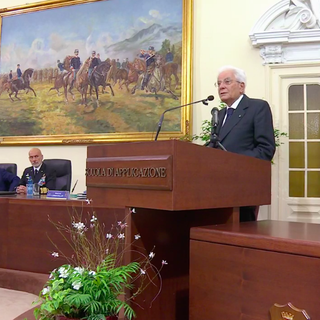 Sergio Mattarella alla Scuola di Applicazione - immagine dell'Esercito Italiano