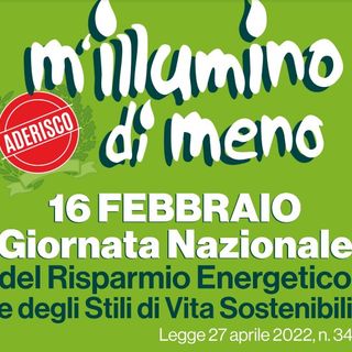 “M’illumino di Meno” locandina