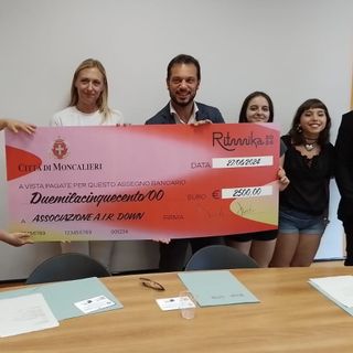Ritmika, musica ma anche solidarietà: devoluti 2500 all'associazione Air Down