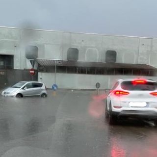 strade allagate dall'acqua
