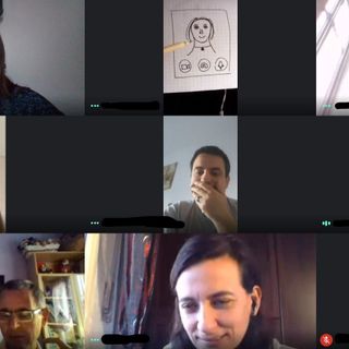 Una videocall dell'associazione Mondoenne