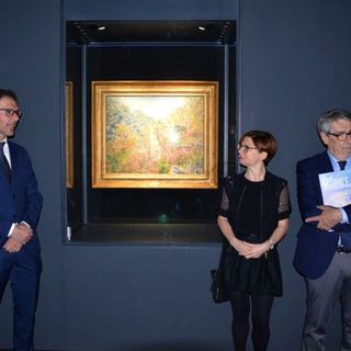 Claude Monet è tornato nella Riviera dei fiori: oggi la prima visita delle autorità a Bordighera e a Dolceacqua (Foto e Video)