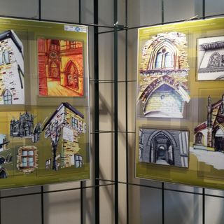 Con l'architetto non vedente studenti di Cottini e Politecnico dipingono il Borgo Medievale [FOTO]