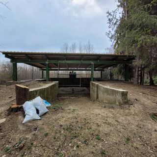 In foto, una delle batterie antiaerea a Pian del Lot