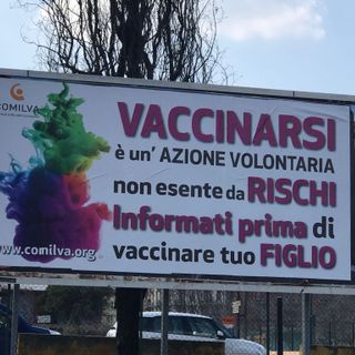 Manifesto comparso davanti al Sant'Anna