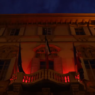Palazzo Lascaris in rosso per la giornata del cuore Palazzo Lascaris in rosso per la giornata del cuore